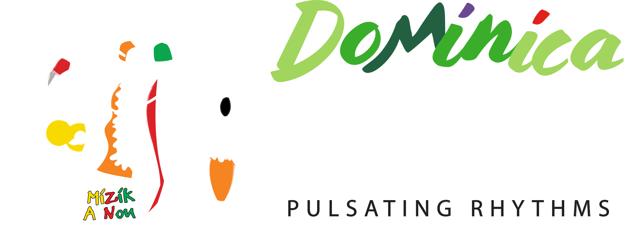 Dominica World Creole Music Festival logo — pulsating rhythms