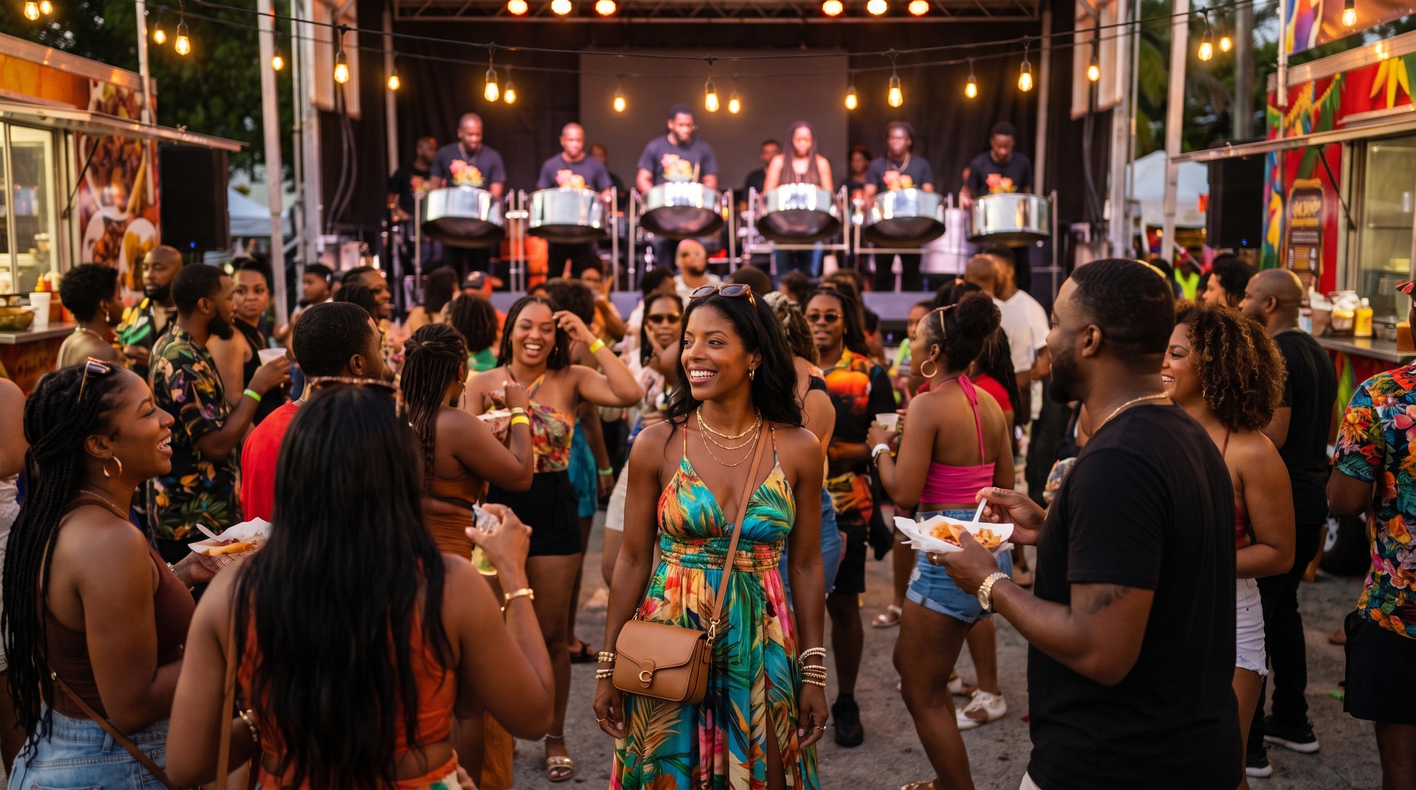 Aaliyah Baptiste enjoying steel pan