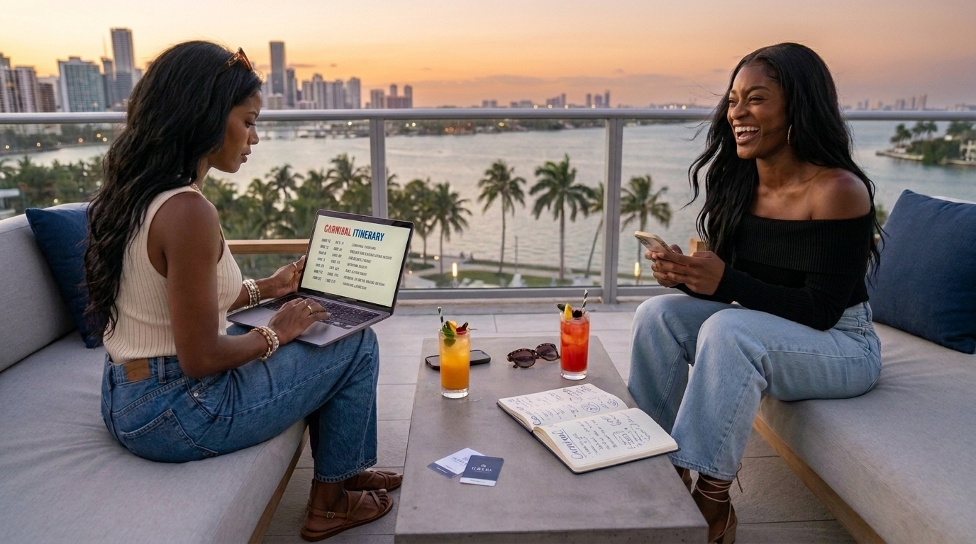 Aaliyah and Nia on rooftop