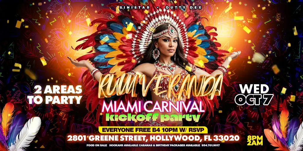 Rum Veranda — Miami Carnival Kick Off