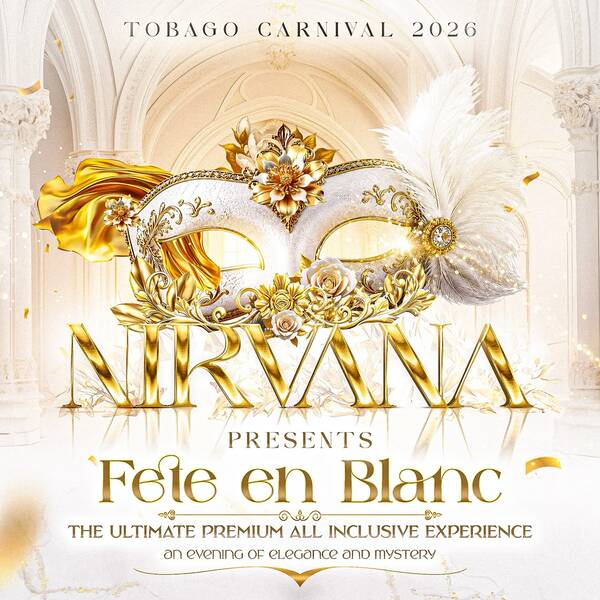 Nirvana 2026 — Tobago Carnival 2026 event flyer.