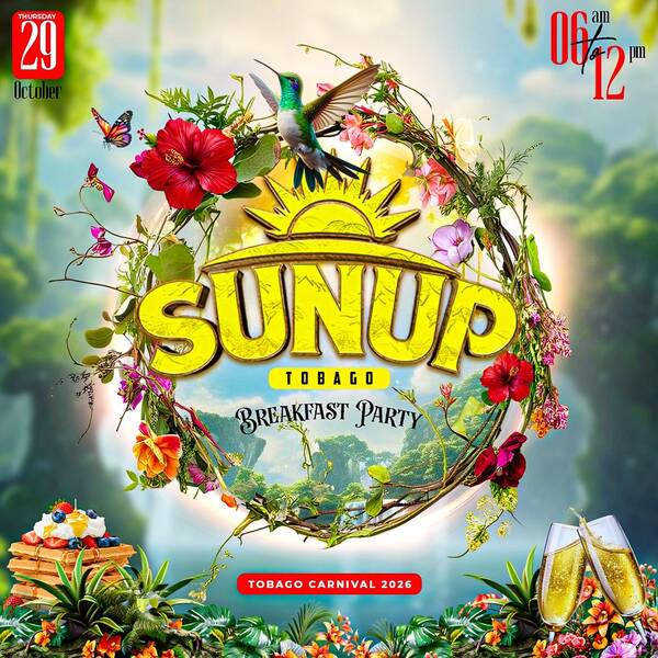 Sunup breakfast-inclusive cooler party flyer: October 29, 2026, 6 a.m. to noon.