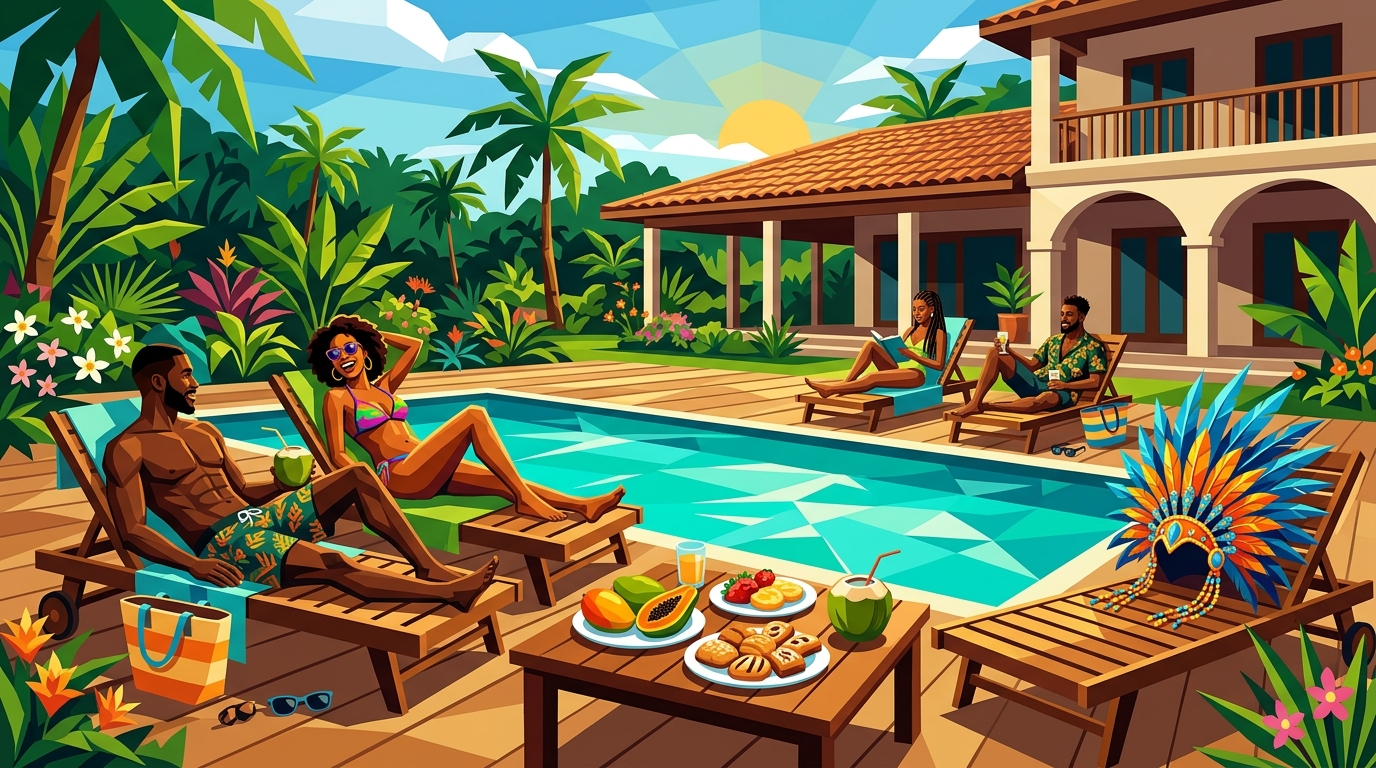 Private Villa Poolside Lime in Tobago